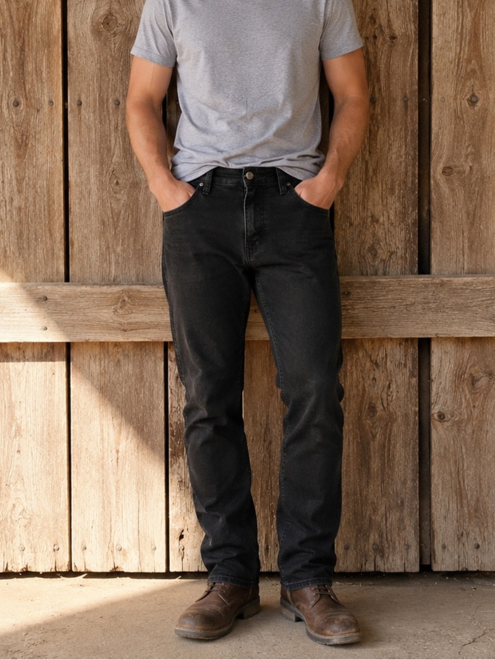 BKE Jake Straight Jeans Mens 30x30 Black Stretch Denim Buckle Mid Rise Casual